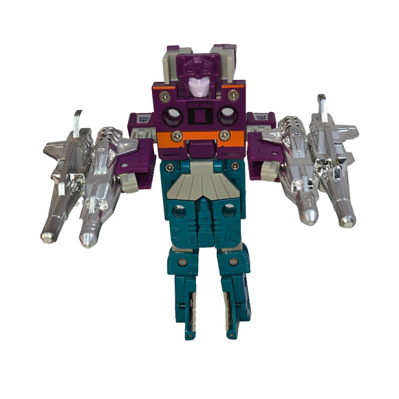Transformers G1 Squawkbox Beastbox Squawktalk 1988 Complete 2 Figures 4 Weapons - Picture 1 of 16